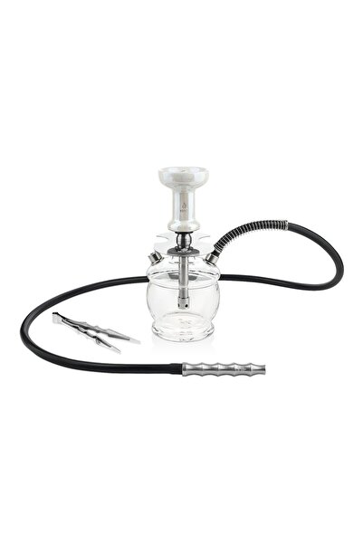 luxurianthome Kefo Trip Paslanmaz Çelik Çantalı Cam Nargile Takımı