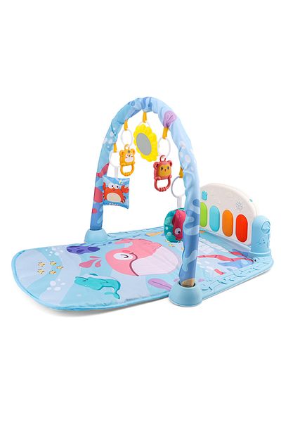 Homio Activity Center, Homio, Removable Piano, with Sounds and Lights, Adjustable Volume, blue, Whale
