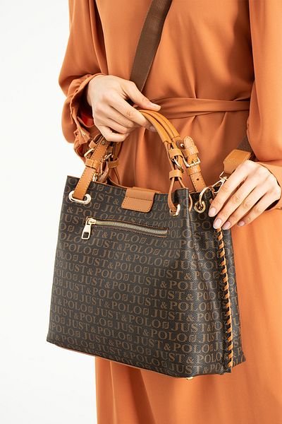 Just Polo New Season Long Strap Multi-Compartment Women's Hand and Shoulder Bag