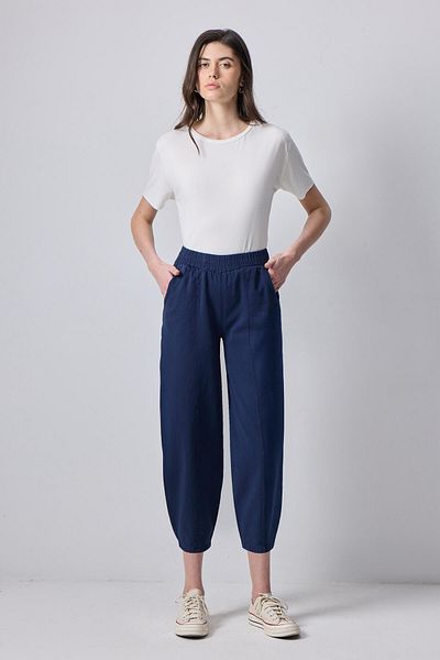 Touché Privé 100% Cotton Elastic Waist Trousers