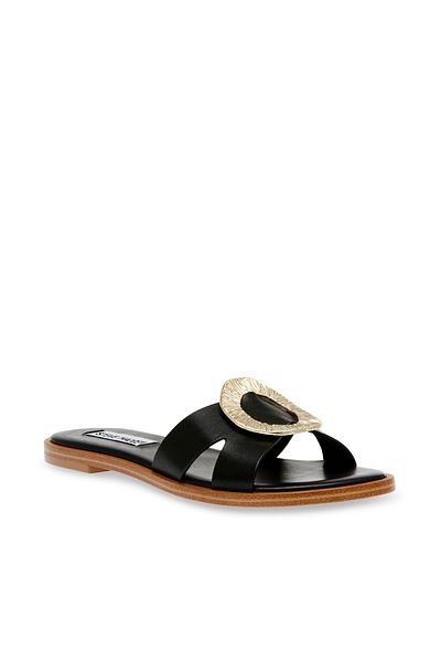 Steve Madden ROSE11S1-017 Black Flat Sandals for women