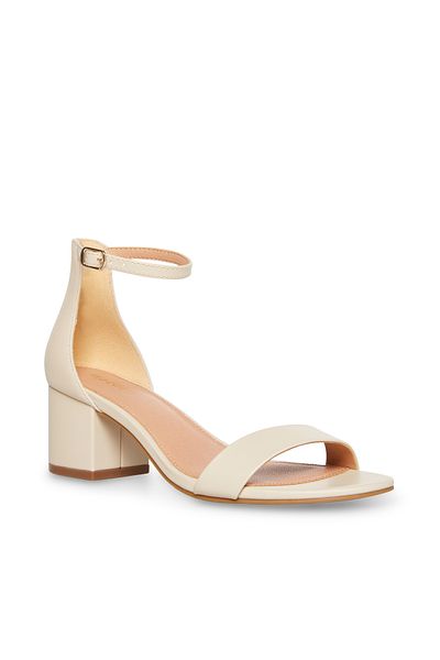Steve Madden ILEA01J1-131 Ecru Block Heels for women