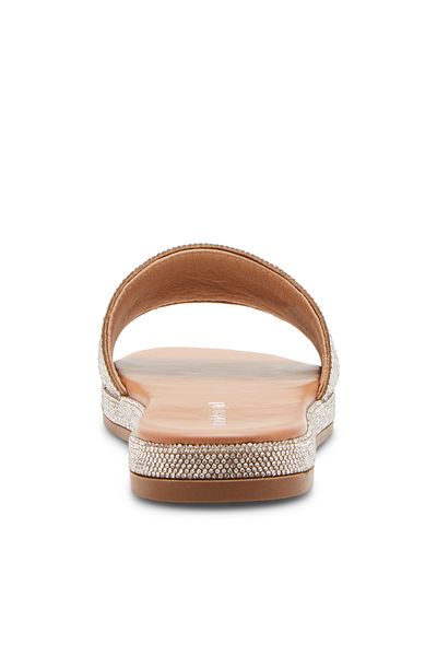 Steve Madden LIZA02J1-060 Silver-colored Flat Sandals for women