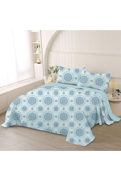 Orange Bed & Bath New Big |Double Bed Cover 3 Pieces - Harley
