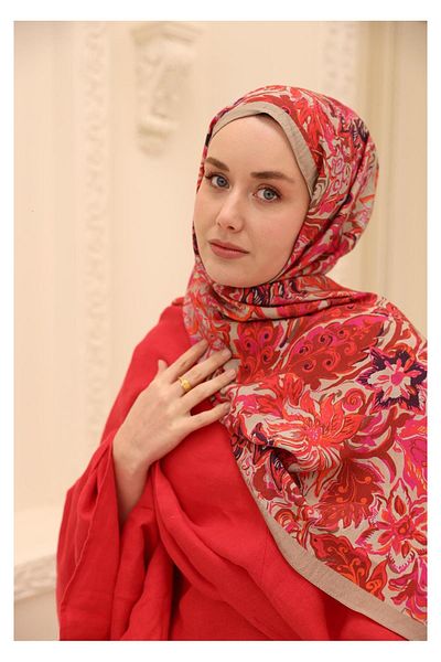 Silk Home Σάλι Mayda με μοτίβο δάφνης