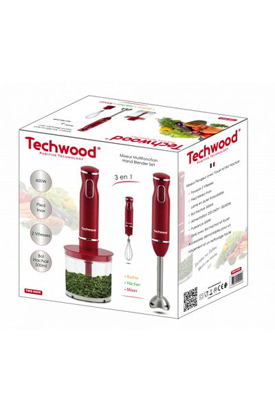 Techwood Vertical blender 3 in 1 Techwood TMS-9605, 600W, 500ml