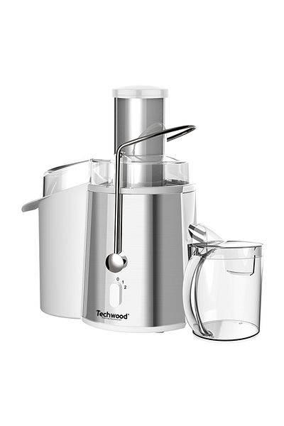 Techwood TCFI-1551 fruit and vegetable juicer, Stainless steel, 1L, 1000W