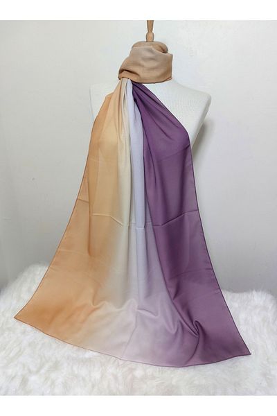 REMOMODA Gradient Patterned Chiffon Shawl