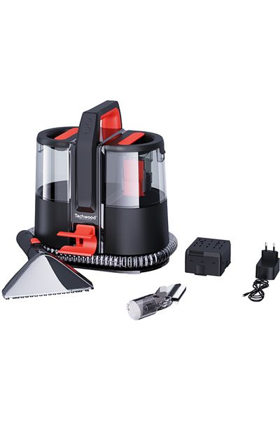 Techwood Vacuum cleaner with washing for carpets, sofas, steam cleaner Techwood TAN-8005R, 22.2V, 40 minutes