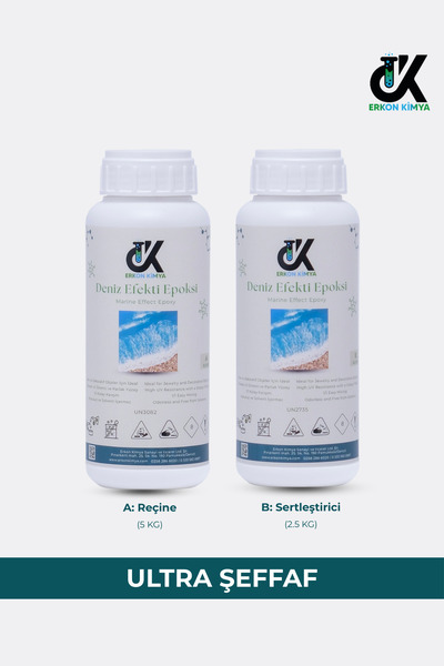 EZO MAX Deniz Dalgası Efekti Için Şeffaf Epoksi Reçine 1kg