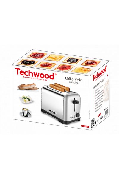 Techwood Pâine de pâine TGPI-2018, oțel inoxidabil, 700W
