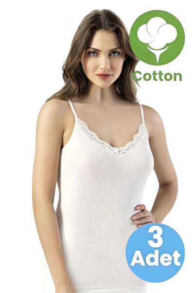 Tezzgelsin Жіночий трикотажний топ з бретельками, V-подібним вирізом і мережи...