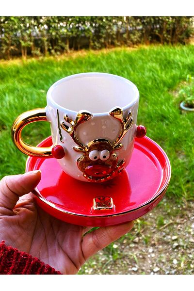 Celines Wonders Handmade 200ml Gold Cup Premium Quality Christmass Mug 24 Carat