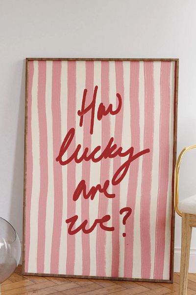 Taranist Poster - How Lucky We Are Luck Manifest Pinterest