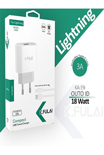 ERMER Hızlı Şarj Aleti Lightning İphone Uyumlu 15W 3.0A USB Data Veri Aktarım...