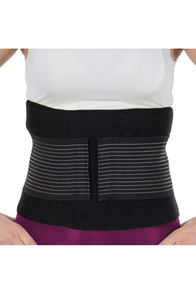 CNE Ticaret Unisex Thermal Sweating Waist Belt - Black - Fitness Cardio