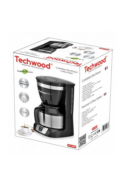 Techwood Kávovar TCA-1086i, termohrnek, 1 l