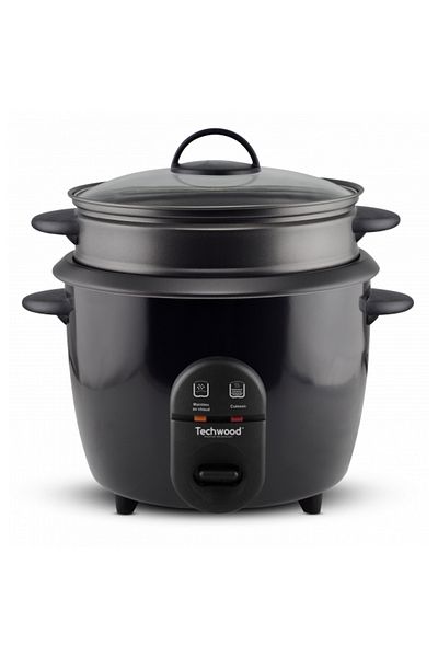 Techwood TCRV-1826 rice cooker, 1.8L, 900W, steam cooking basket