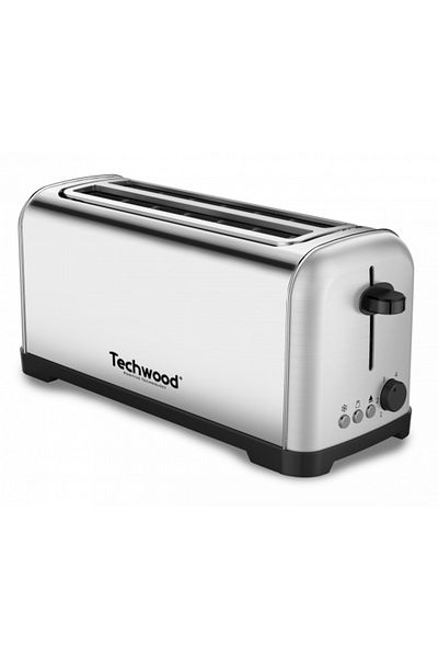 Techwood Pâine de pâine cu fantă lungă TGPI-4028, oțel inoxidabil, 1400W