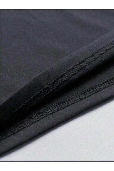 LA VESTİTİ Unisex Oversize Brooklyn Printed T-Shirt & Black Jogger Tracksuit