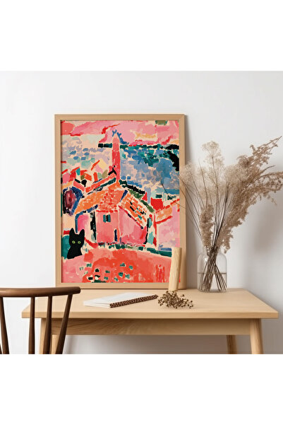 UNT Tablou modern la modă cu rama din lemn