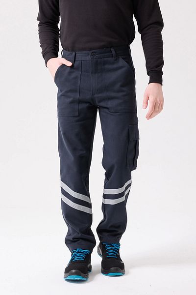 Kardelen İş Elbiseleri Pantaloni de lucru reflectorizanți de iarnă cu buzunare cargo 100% bumbac cu buzunare multiple rezistente la vreme rece