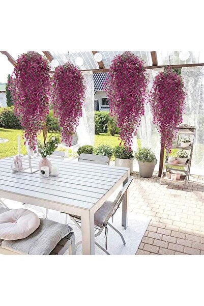 Nettenevime Yapay Çiçek Sarkan Lila Bitki Yapay Sarmaşık ty60