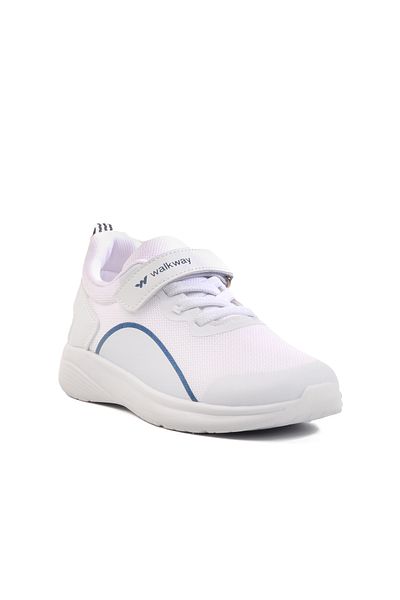AYK'S White-Navy Blue Children's Sports Shoes Dera 640 F