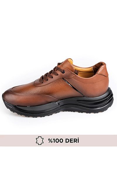 maximoda Ανδρικά παπούτσια από γνήσιο δέρμα, ψηλή σόλα, εσωτερικά εξωτερικά δερμάτινα