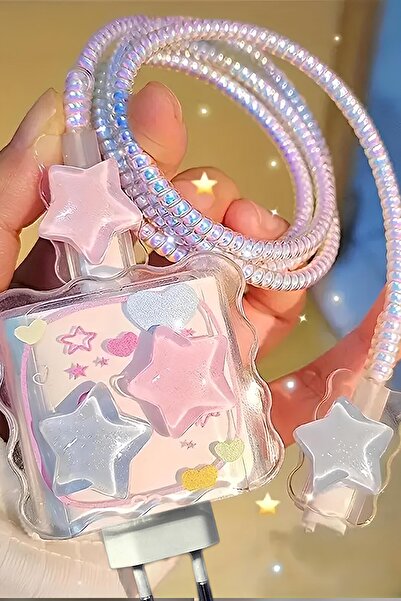 WANNA PROTECT Iphone 20W Uyumlu Şarj Kablosu Başlığı Adaptörü Fiyonk Koruma K...