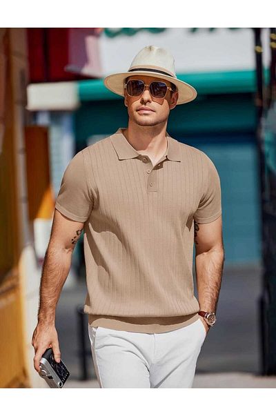 youknitwear you Πλεκτό μπλουζάκι Maniche Polo Neck