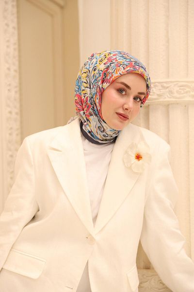 Silk Home Μεταξωτό κασκόλ Süreyya Pattern Olinda