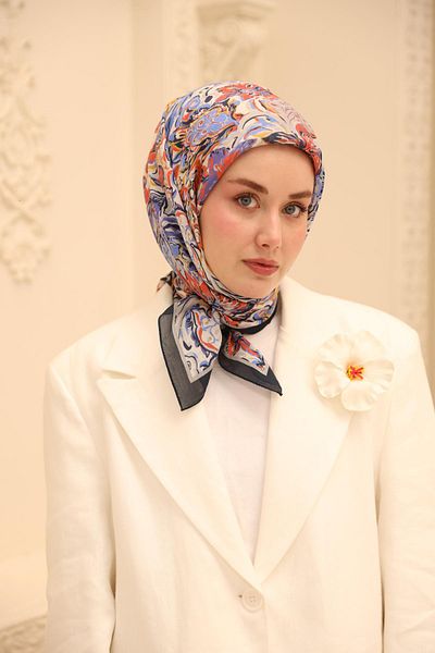 Silk Home Μεταξωτό κασκόλ Süreyya Pattern Olinda