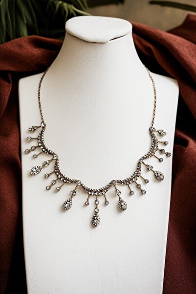 FAYRA ACCESSORIES Kristal Taşlı Gerdanlık Kolye