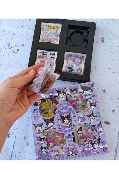 senacacollection Kuromi Sticker 570 Pieces Transparent Sticker