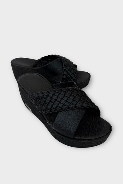 Liger Anatomical Padding Sole Soft Comfortable Women's Slippers Black