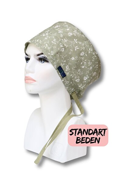 doktorbonem Standart Beden Küf Yeşili Güller Cerrahi Bone Doktor Hemşire Sağl...