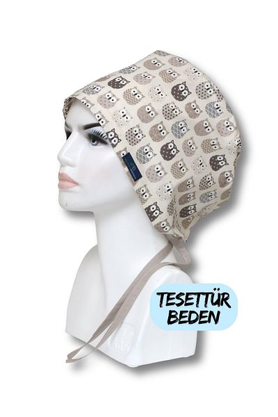 doktorbonem Hijab Mărime Bufniță Motivată Cremă de nurcă Bone chirurgicală Doctor Asistentă Asistentă Medicală Spital Bone
