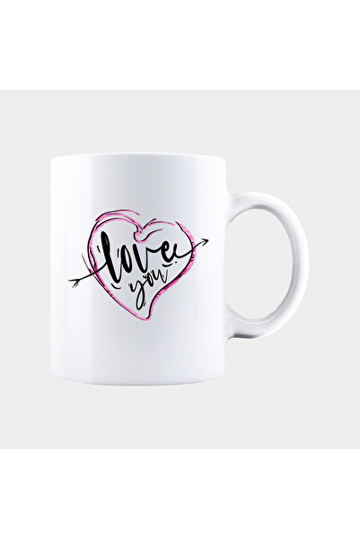 OEM Εξατομικευμένη λευκή κούπα LOVE YOU, INOVATIX®. 330 ml