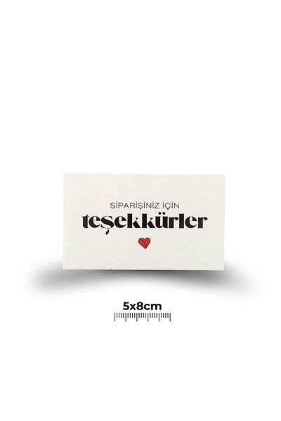 Copyder 100Pcs Thank You Card Mini Card with Thank You Message for Order