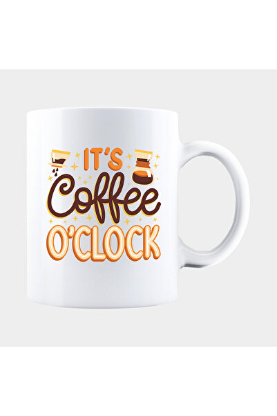 OEM Εξατομικευμένη λευκή κούπα IT'S COFFEE O'CLOCK, INOVATIX®. 330 ml