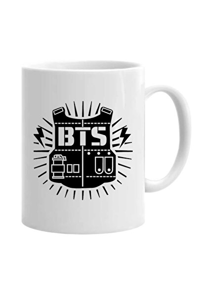 OEM Cana albă cu logo bts personalizat, INOVATIX®. 330 ml