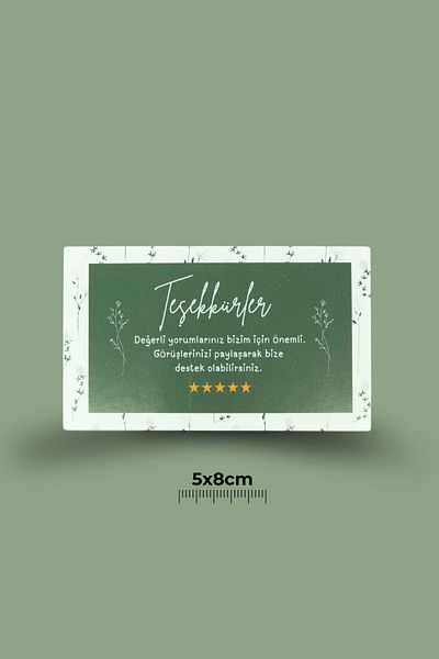 Copyder 100 τμχ Ευχαριστίες Κάρτες 5x8 cm Μίνι Ευχαριστίες Κάρτες για Επιχειρήσεις