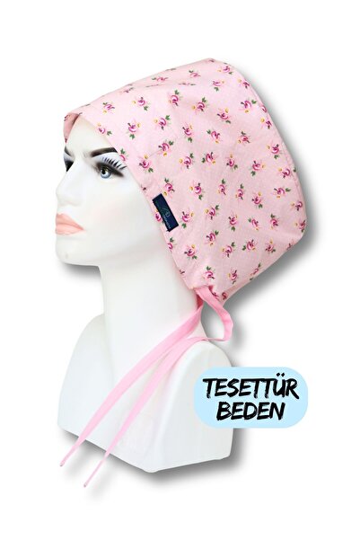 doktorbonem Ροζ Τρικοριτσίστικα Τρικοριτσίστικα Ροζέτες - Χειρουργικό καπάκι, φαρδιά εφαρμογή - για ιατρούς και νοσοκόμες