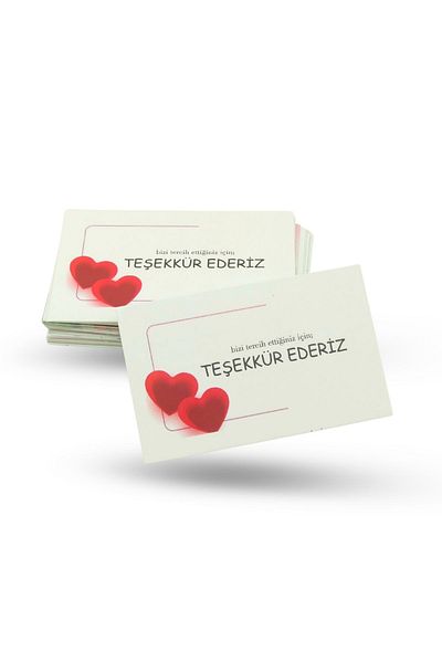 Copyder 5X8 cm Thank You Card 100 Pcs Thanks Written Mini Cards for Business