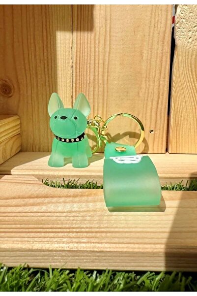 panda hediyelik Γαλλικό μπουλντόγκ διάφανο πράσινο μπρελόκ