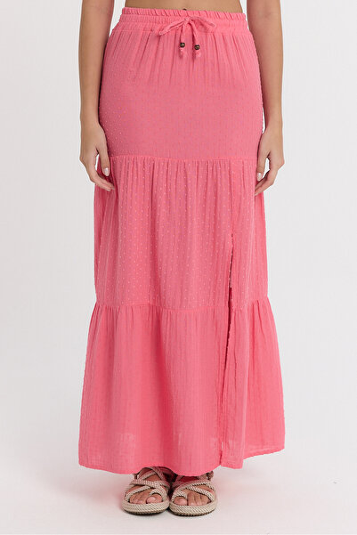 TCT TEKSTİL Women's Skirt - Muslin Slit Long Skirt - 2120