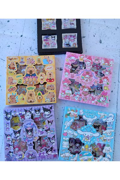 senacacollection Capybara Kuromi Sticker 570 Pieces Transparent Sticker 1 Piece