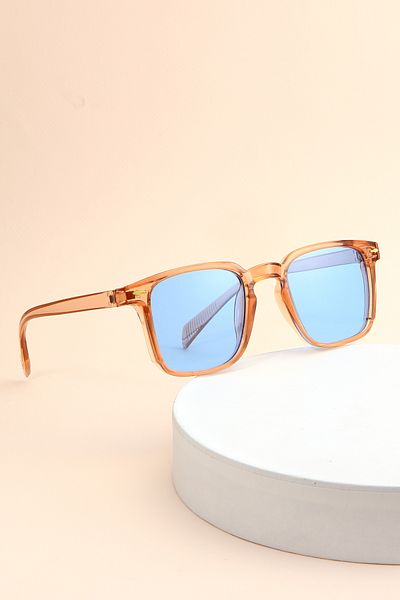 LUPİX Honey Frame Blue Glasses Women Men Unisex Sunglasses