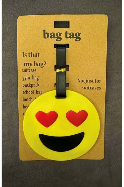 panda hediyelik Smile Emoji Bagaj Valisă Etichetă pentru geantă